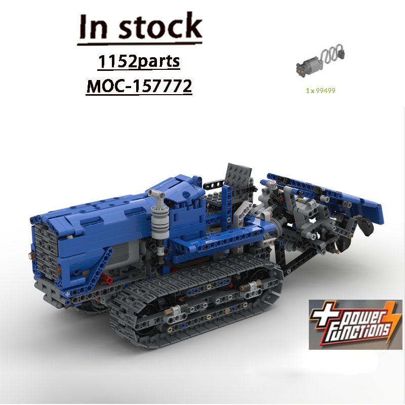 Urban Farming Building - MOC-157772 รถแทรกเตอร์ตีนตะขาบสำหรับการเกษตรในเมือง ชุดตัวต่อ 1155 ชิ้น ของเล่นเด็กผู้ชาย