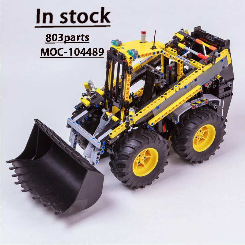 Urban Farming Building - MOC-104489 โมเดลบล็อกตัวต่อรถตักล้อยางสำหรับงานเกษตรในเมือง, 803 ชิ้น, ของขวัญของเล่นประกอบสำหรับเด็กผู้ชายในวันเกิด