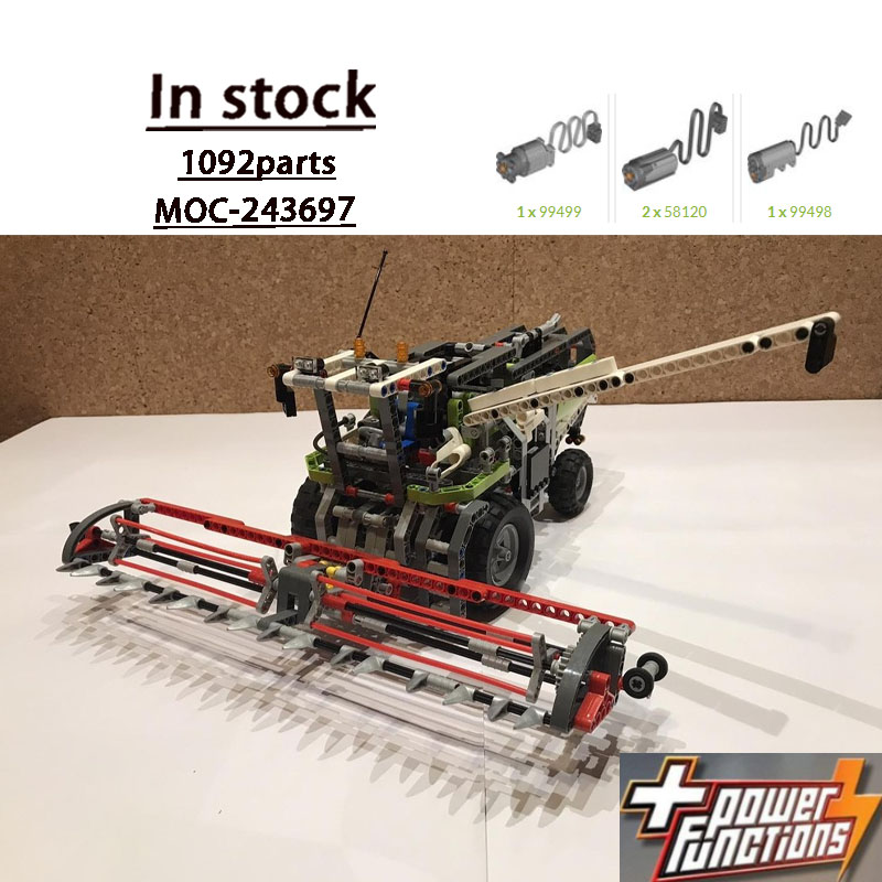 Urban Farming Building - MOC-243697 รถเกี่ยวข้าวเกษตรในเมือง รุ่นตัวต่อ 1092 ชิ้น ของเล่นเด็กผู้ชาย
